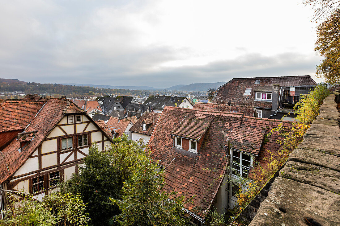 Roofs of the old town, Marburg, Hesse, Germany