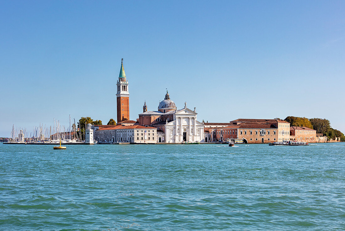 Die Insel San Giorgio Maggiore in Venedig, Venetien, Italien
