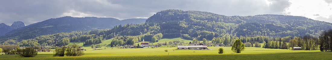 Lippskirchen near Bad Feilnbach, Panorama, Bavaria, Germany