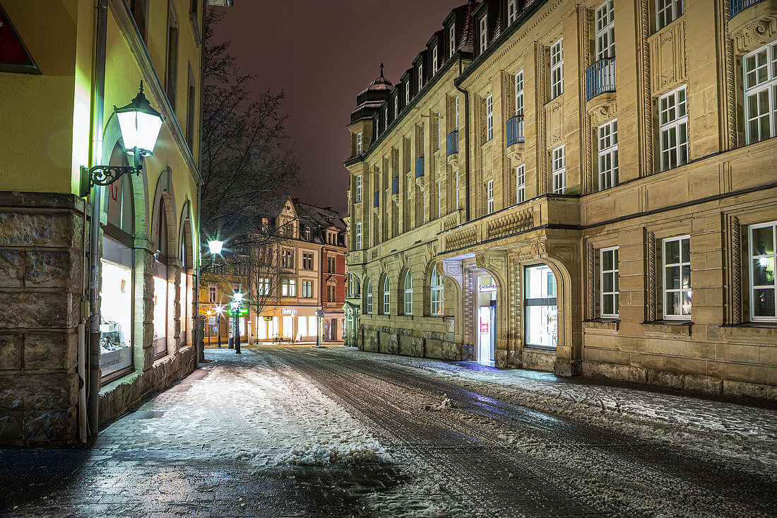 Georgengasse in Coburg, Oberfranken, Bayern, Deutschland