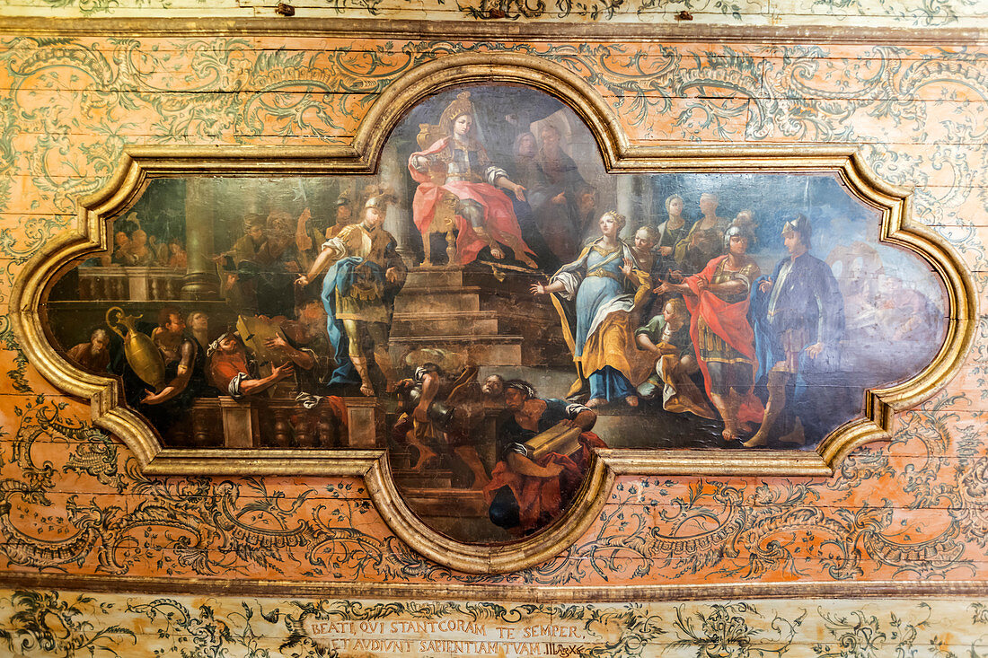 Decke, Santa Chiara-Kirche, Noto, Sizilien, Italien