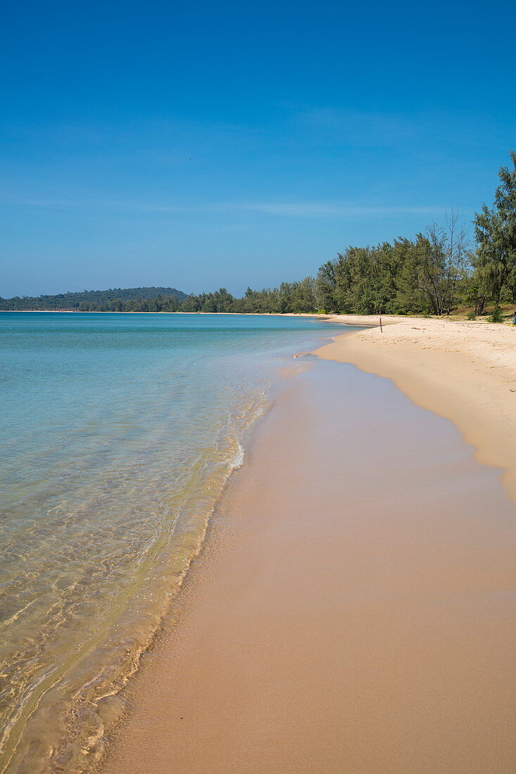 Scheinbar endloser Van Beach, nahe Cua Can, Phu Quoc Insel, Kien Giang, Vietnam, Asien