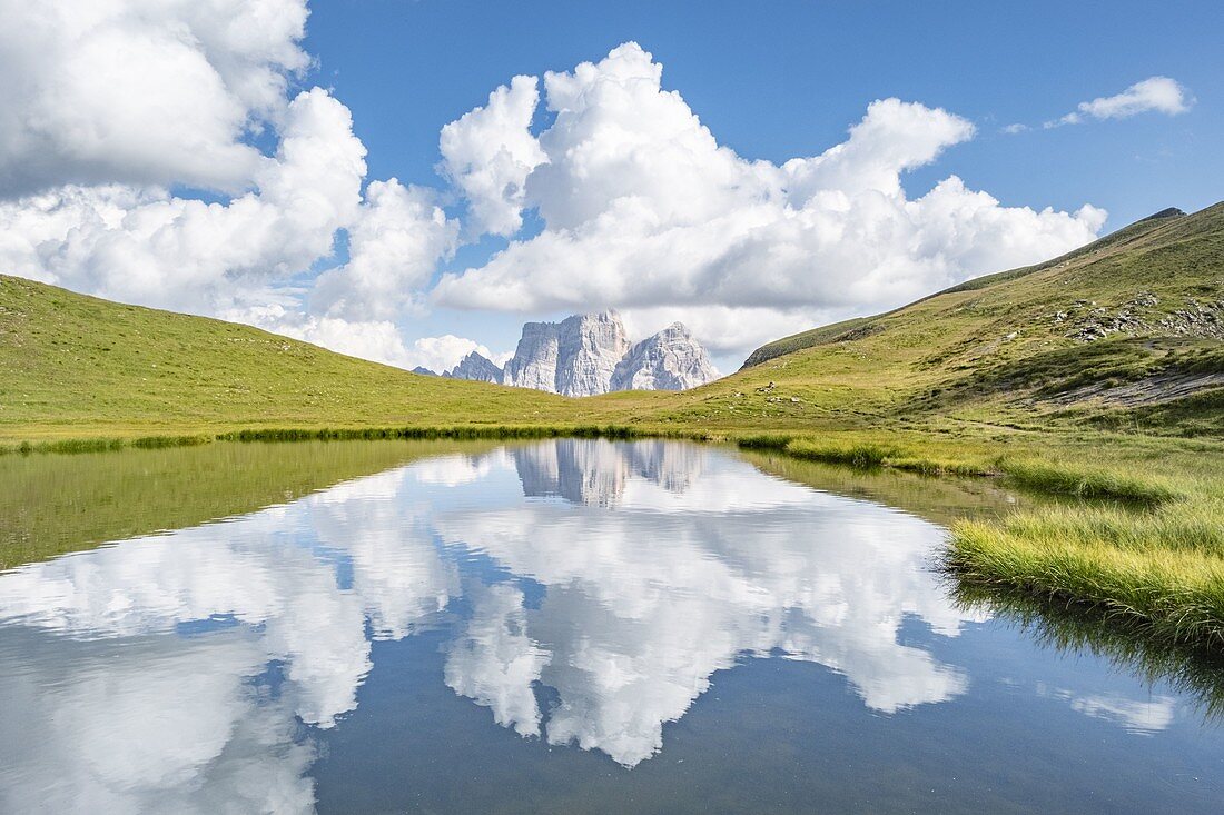 Europe, Italy, Veneto, Unesco Dolomites: Baste Lake