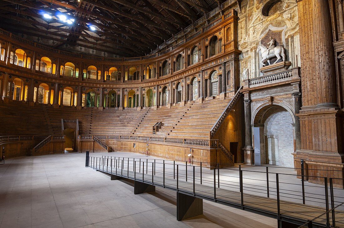Farnese Theatre in the Pilotta Palace, Parma, Emilia-Romagna, Italy.