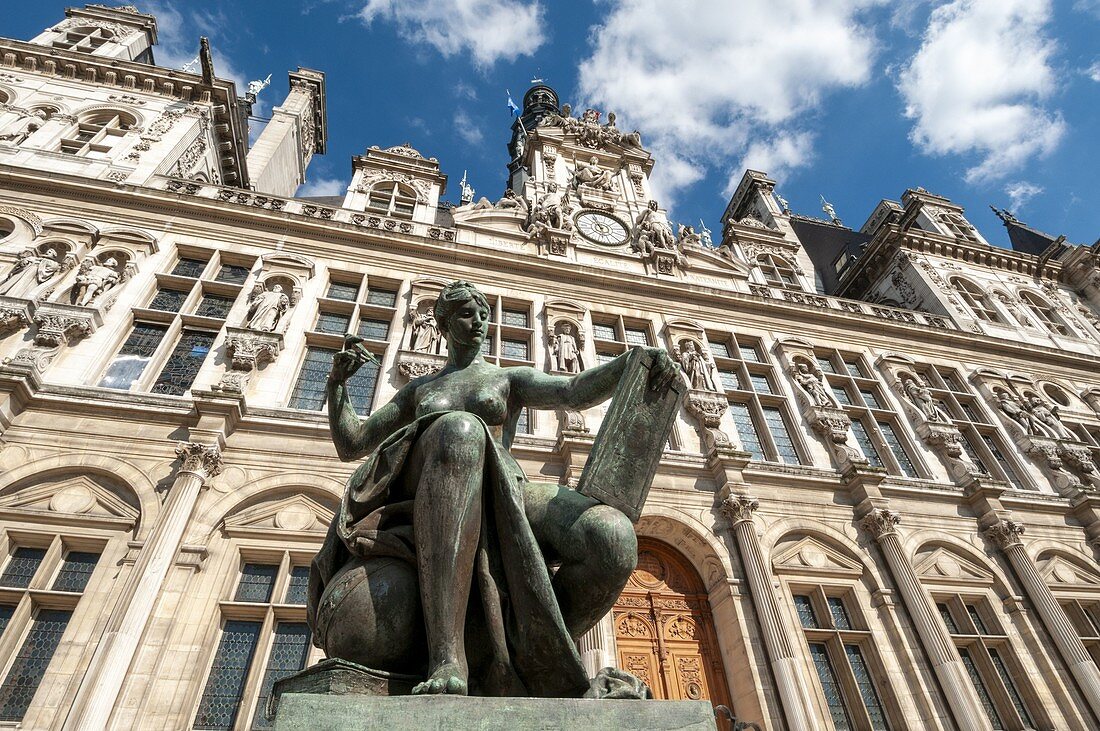 Hotel de Ville, Paris, France.