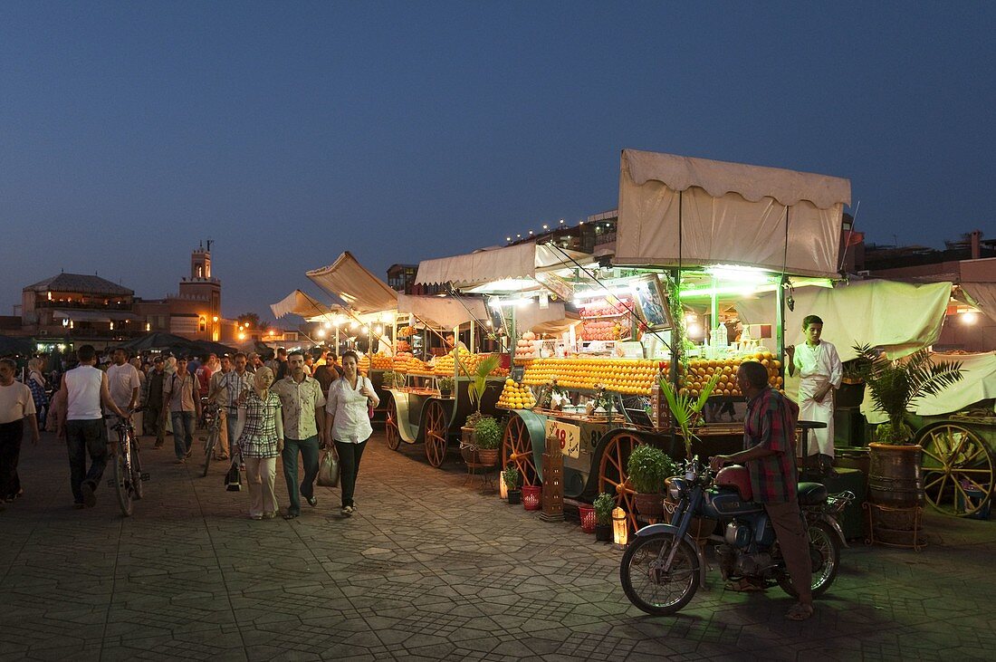 Jema al Fna Square, Marrakech, Morocco.