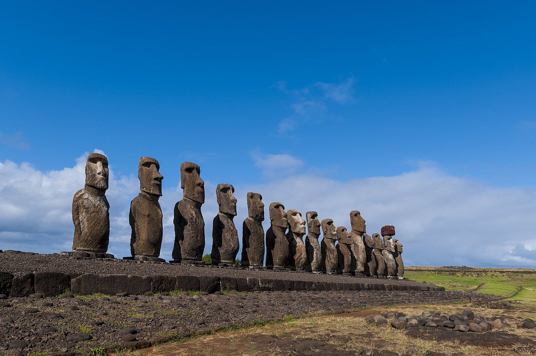 Ahu Tongariki, Rapa Nui, Easter Island, Chile.