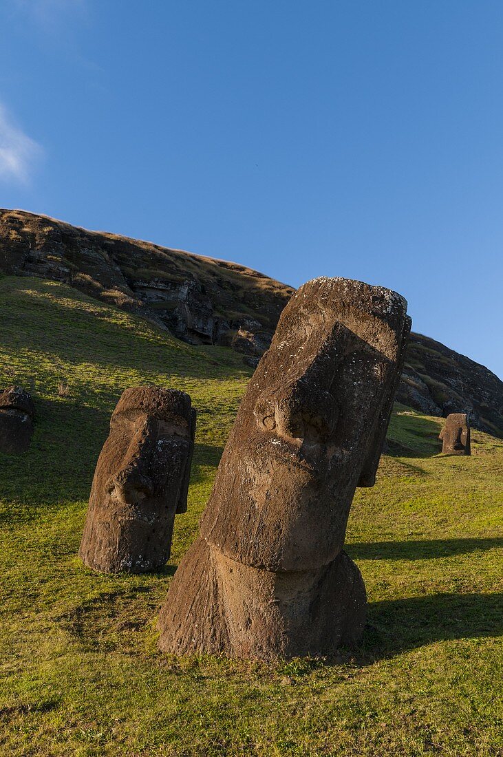 Rano Raraku, Rapa Nui, Osterinsel, Chile.