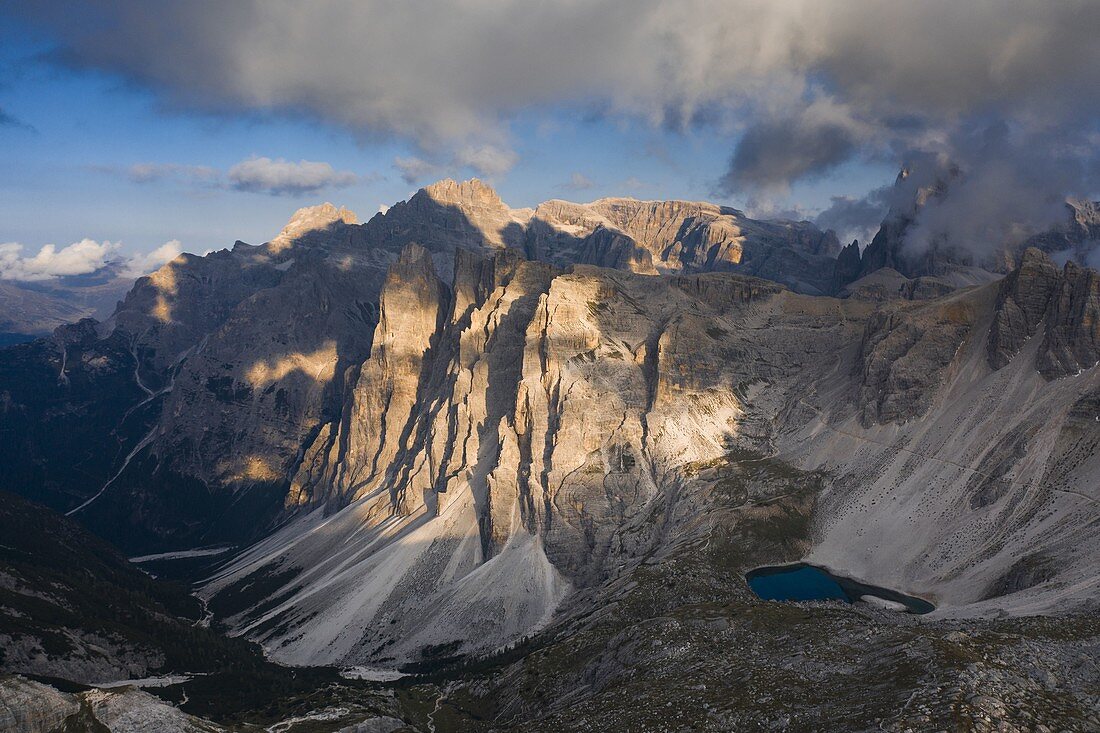 Croda fiscalina mount during sunset. Bolzano province, South Tyrol, Italy