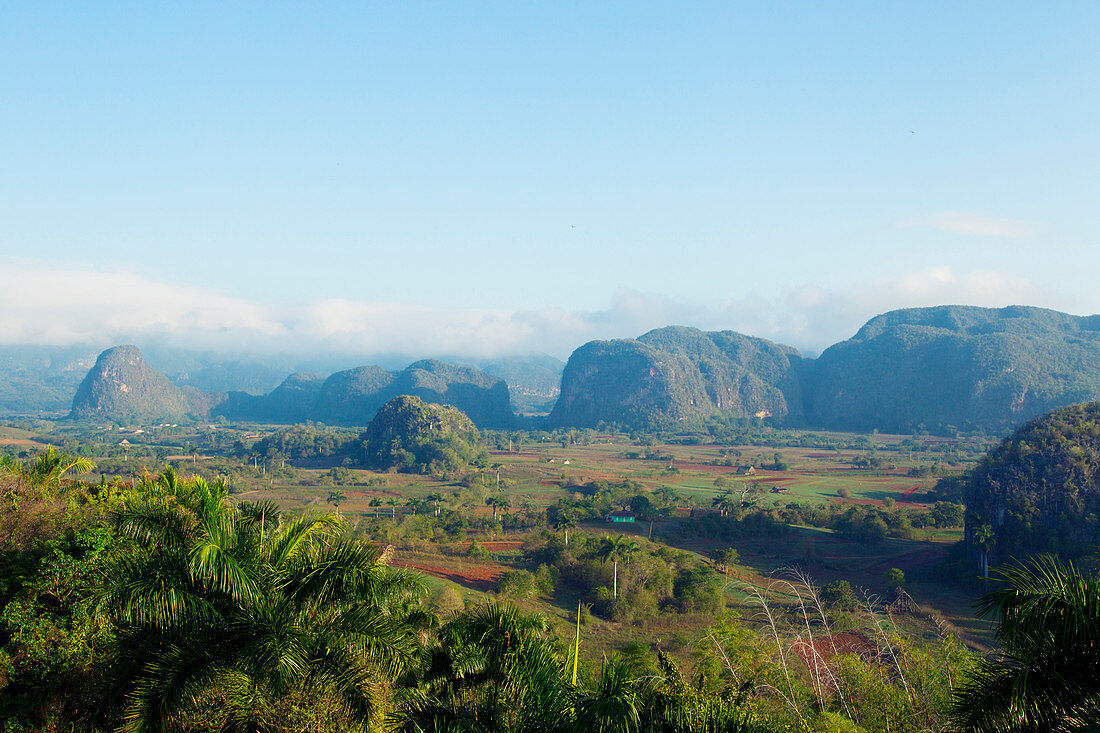 View from above of Viñales Valley, Cuba