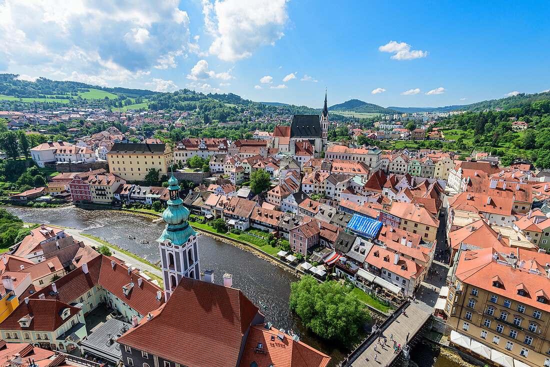 Cesky Krumlov an der Moldau in Südböhmen, Tschechische Republik