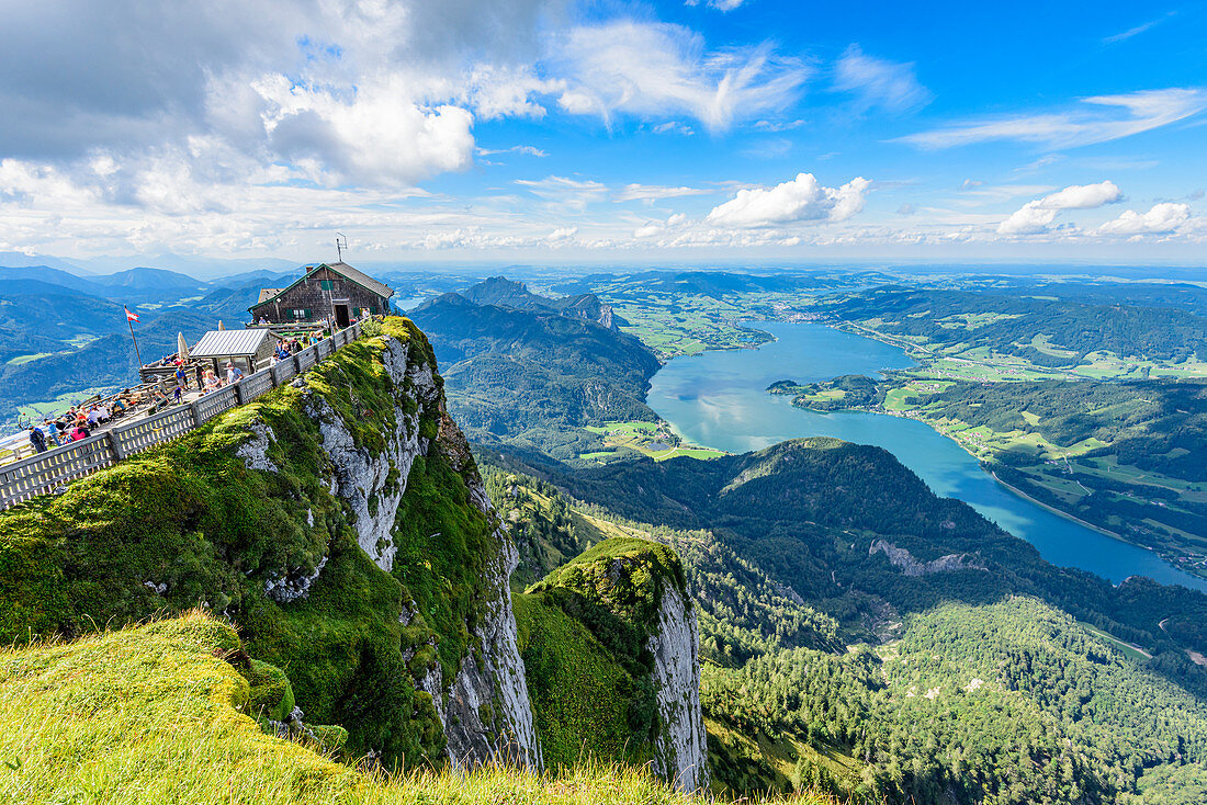 View from Schafberg to the Mondsee in the Salzkammergut, Austria