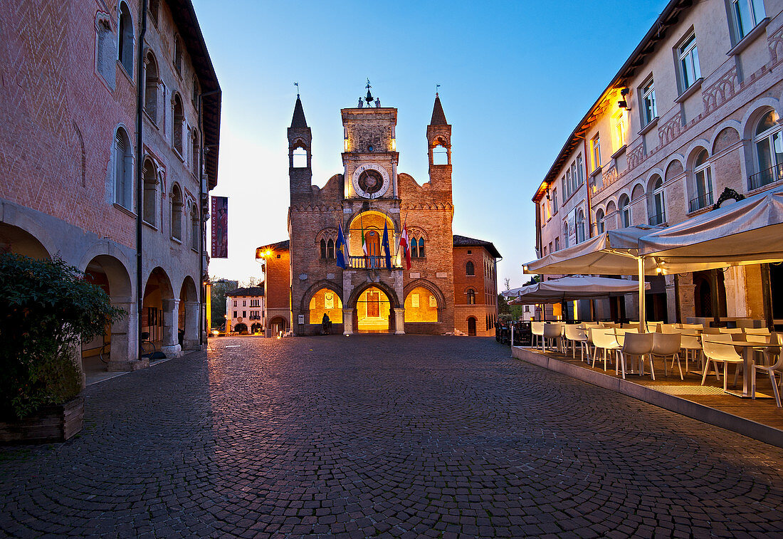The medieval town hall of Pordenone in the Friuli Venezia Giulia Region is the symbol of the city. Italy
