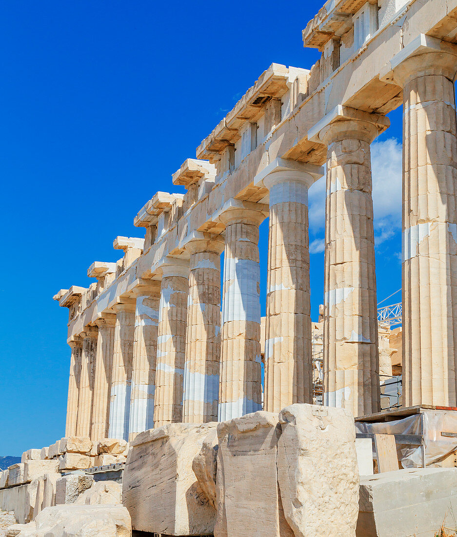 Parthenon Tempel auf der Akropolis von Athen, Athen, Griechenland, Europa,
