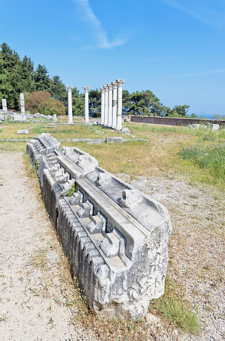 Asklepion ruins, Kos, Dodecanese Islands, Greece, Europe