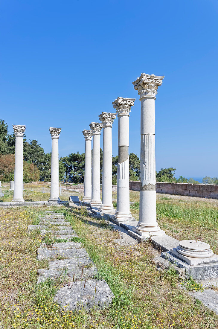 Temple of Apollo, Asklepion, Kos, Dodecanese Islands, Greece, Europe