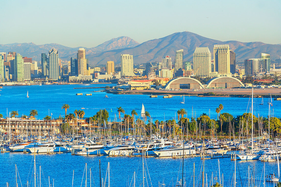 City skyline from Point Loma, San Diego, California, USA