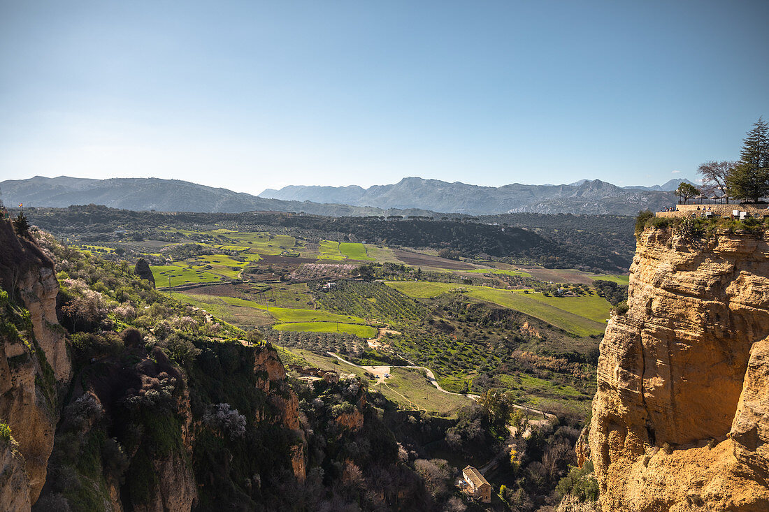 Spanische Landschaftsidylle in der Nähe von Malaga, Spanien