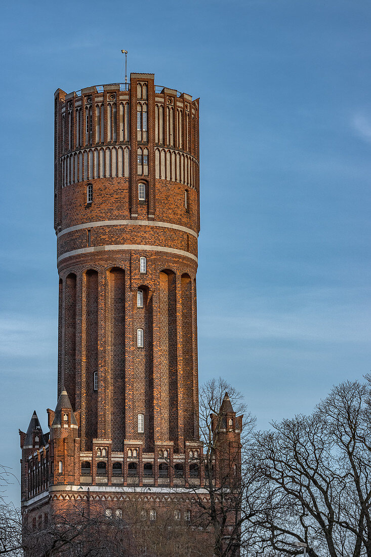 View of the water tower in Lueneburg, Germany