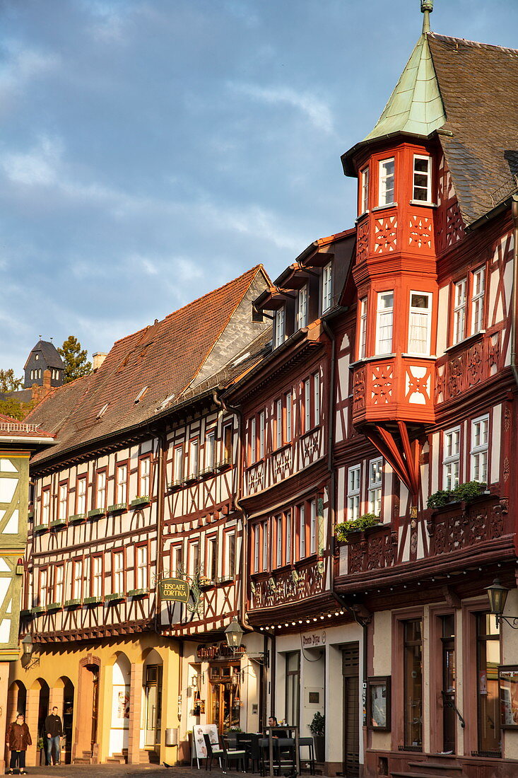 Fachwerkhäuser in der Altstadt, Miltenberg, Spessart-Mainland, Franken, Bayern, Deutschland, Europa