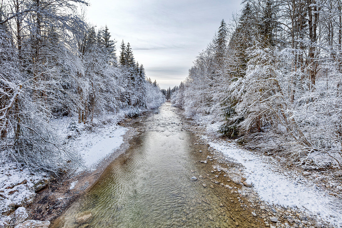 Die Schwarzlofer, Lofer in Reit im Winkl im Winter, Bayern, Deutschland