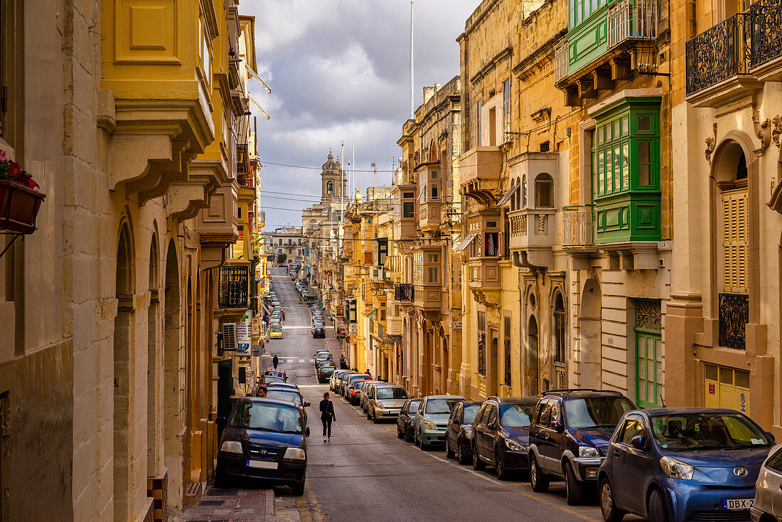 Spaziergang durch Valletta, Malta, Mittelmeer, Europa  