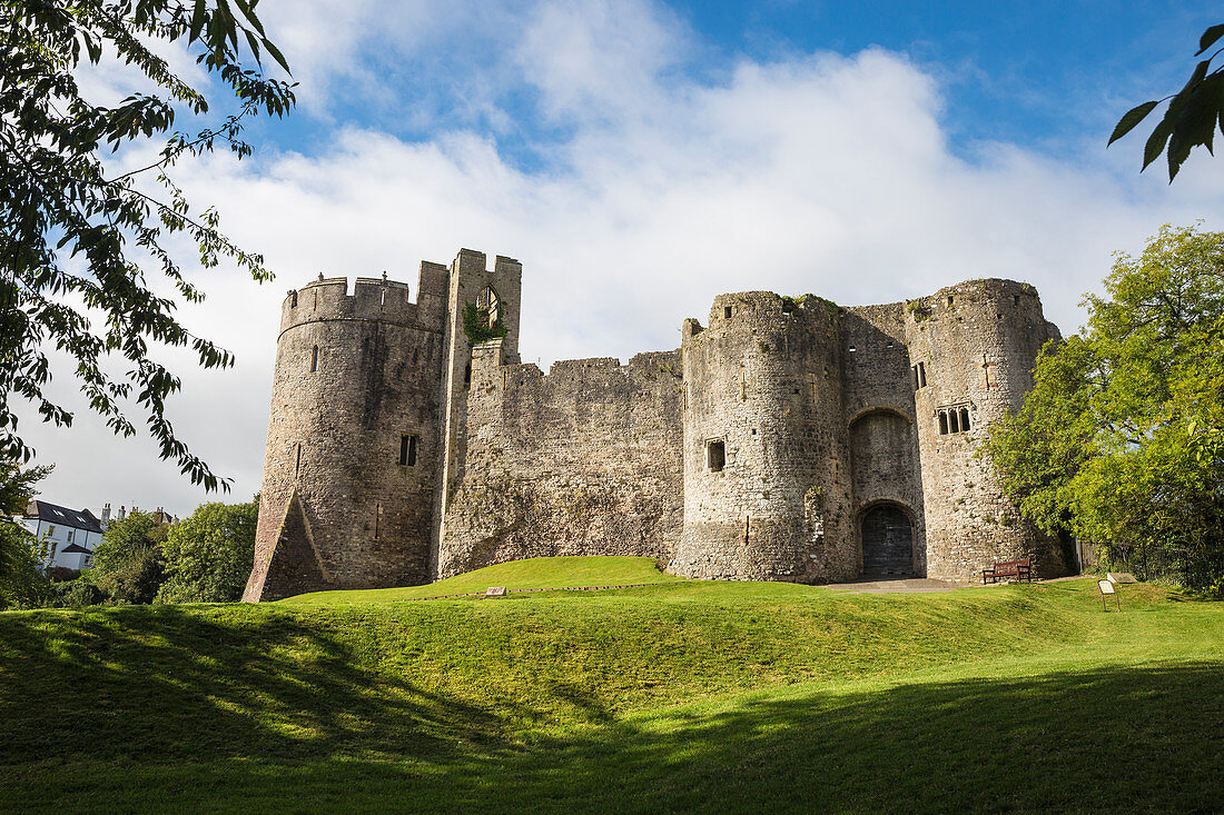Chepstow Castle, Chepstow, Monmouthshire, Wales, Vereinigtes Königreich, Europa