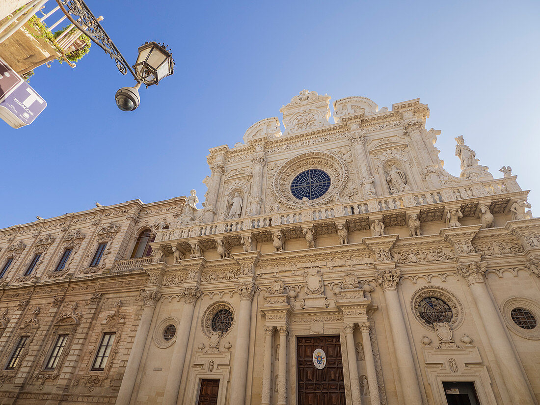 Kirche des Heiligen Kreuzes, Lecce, Apulien, Italien, Europa