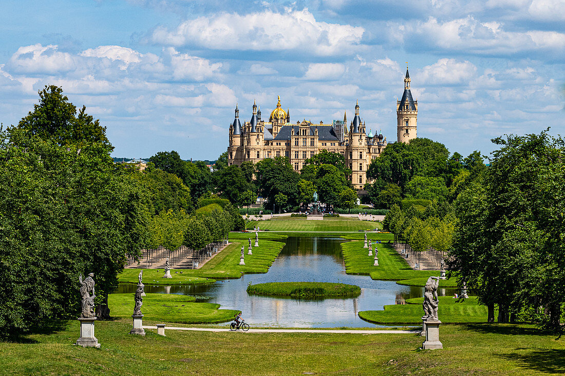 Schloss Schwerin, Schwerin, Mecklenburg-Vorpommern, Deutschland, Europa