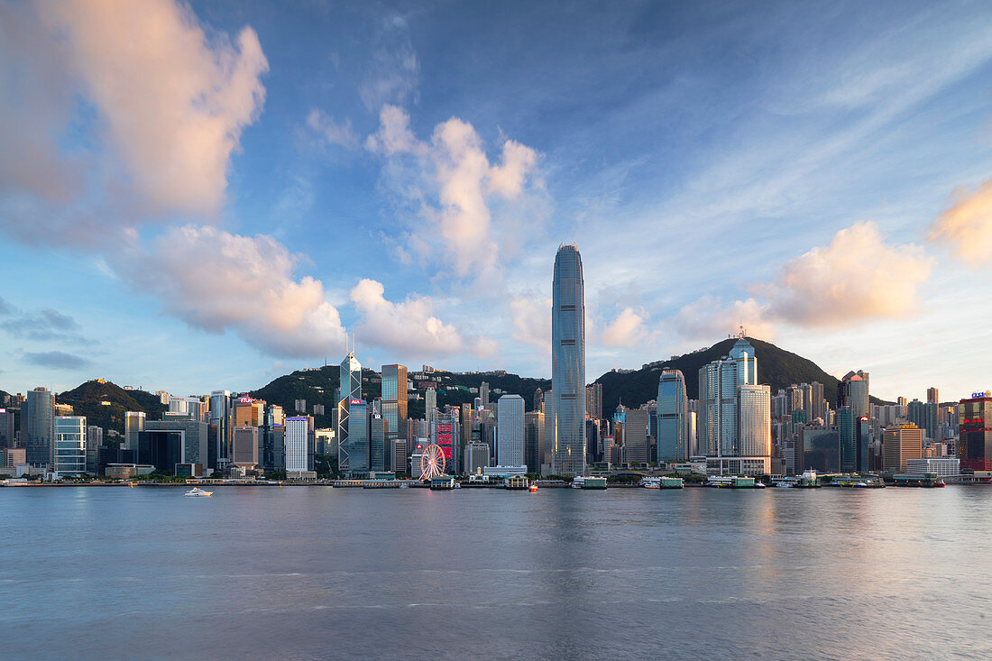 Skyline von Hong Kong Island, Hong Kong, China, Asien