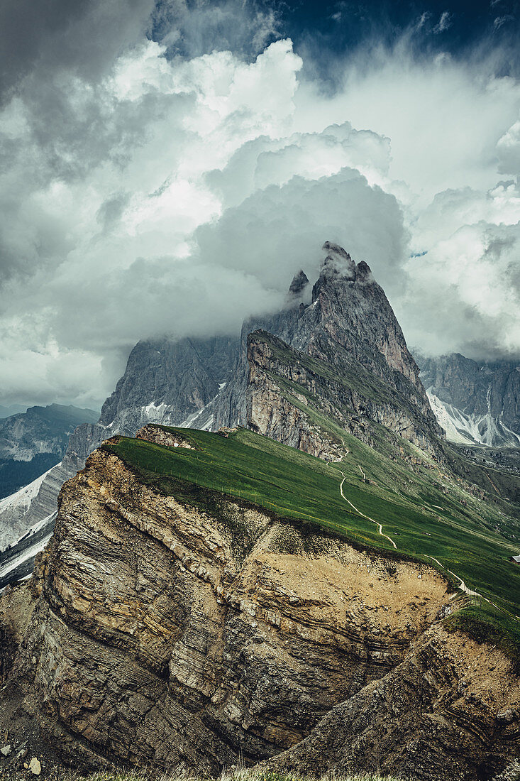 Seceda in den Dolomiten, Südtirol, Italien, Europa 