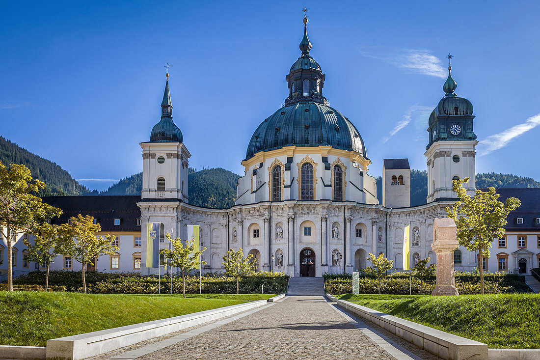 Benedictine Abbey Ettal, Upper Bavaria, Allgäu, Bavaria, Germany