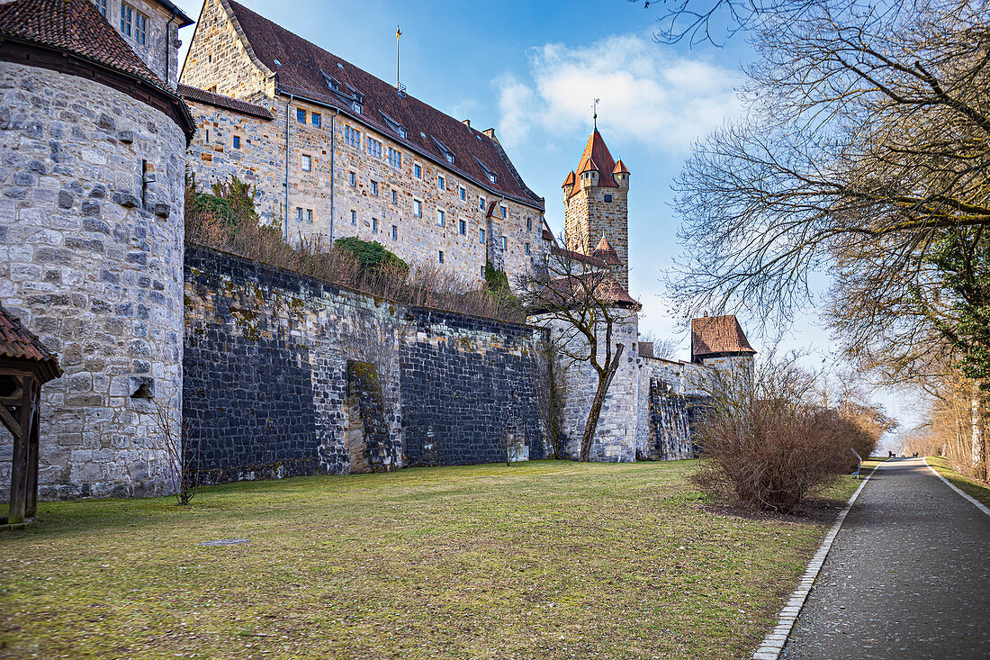 Nordseite der Veste Coburg, Coburg, Oberfranken, Bayern, Deutschland