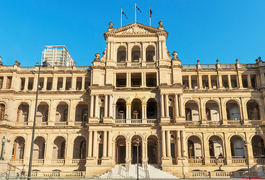 Schatzkammergebäude, Brisbane Square, Brisbane, Queensland, Australien, Australasien