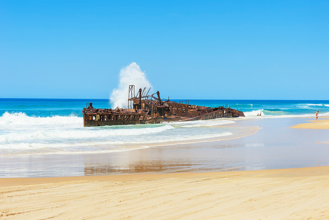 Maheno Schiffswrack, Fraser Island, Queensland, Australien