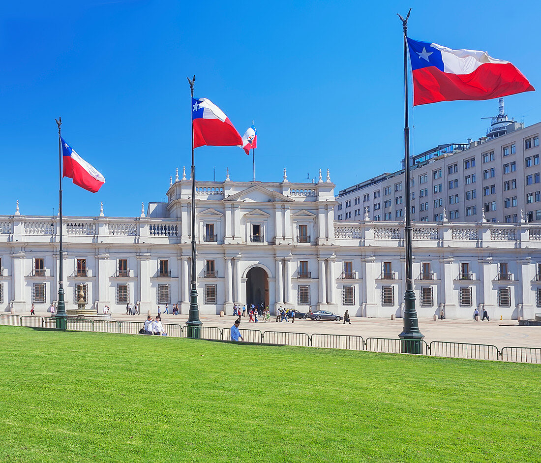 Palacio de la Moneda, Präsidentenpalast, Santiago de Chile, Chile, Südamerika