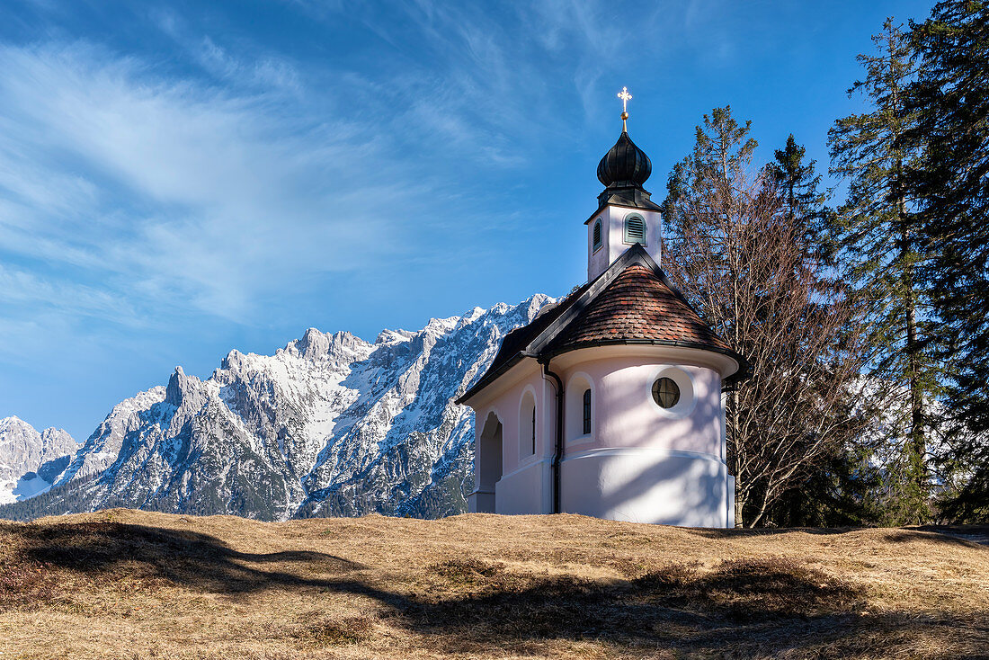 Kapelle Maria-Königin, Lautersee, Mittenwald, Oberbayern, Bayern, Deutschland