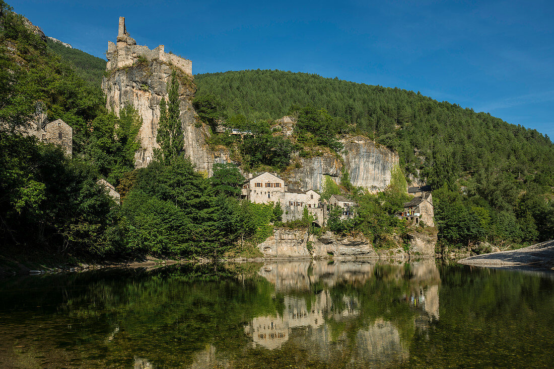Castelbouc, Gorges du Tarn, Parc National des Cévennes, Nationalpark Cevennen, Lozère, Languedoc-Roussillon, Okzitanien, Frankreich