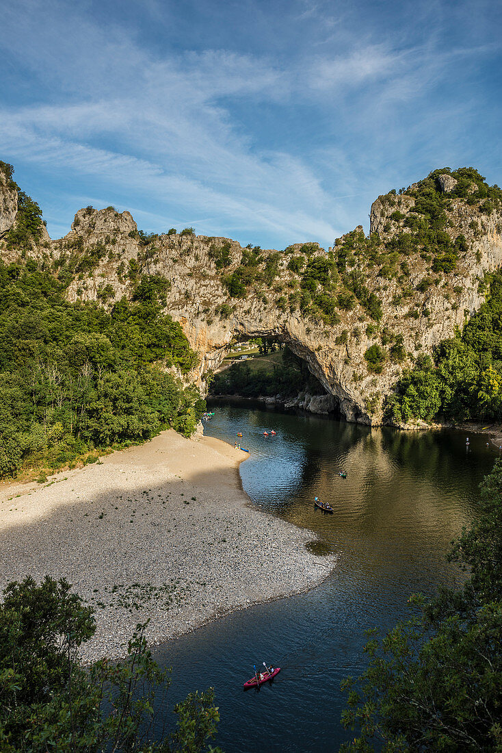 Pont d'Arc, Ardèche, Gorges de l’Ardèche, Vallon-Pont-d'Arc, Rhône-Alpes, Frankreich