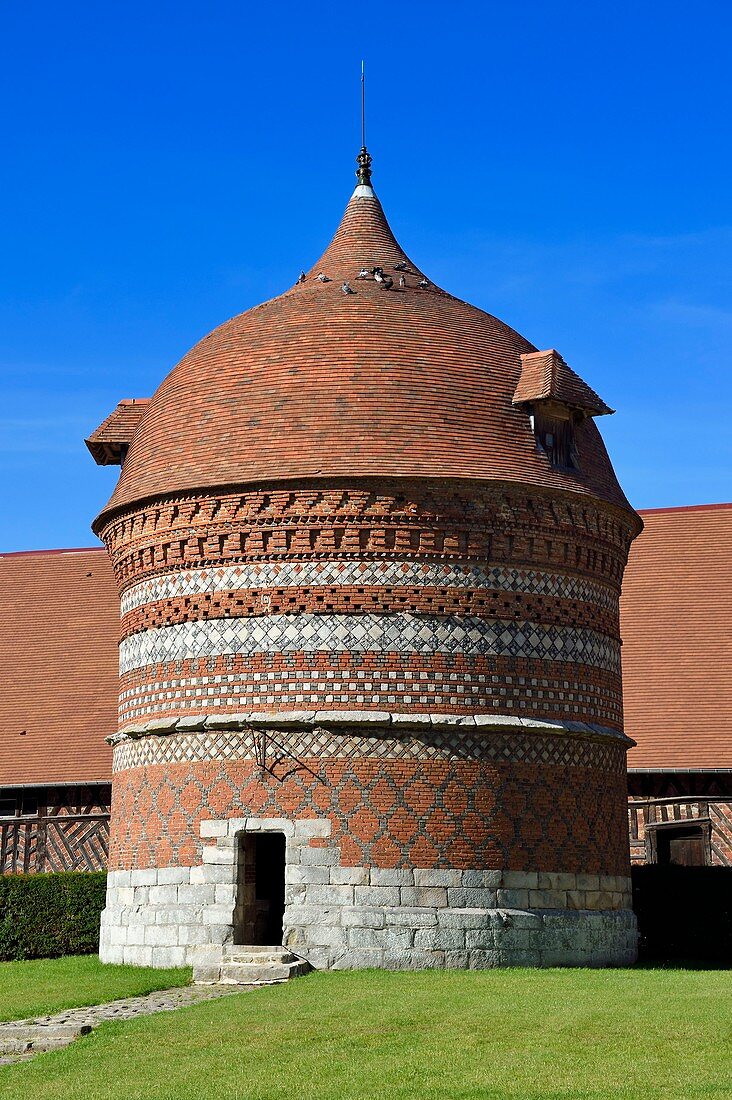 Frankreich, Seine Maritime, Côte d'Albatre (Alabasterküste), Pays de Caux, Varengeville sur Mer, das Manoir d'Ango (Ango Manor), der Taubenschlag