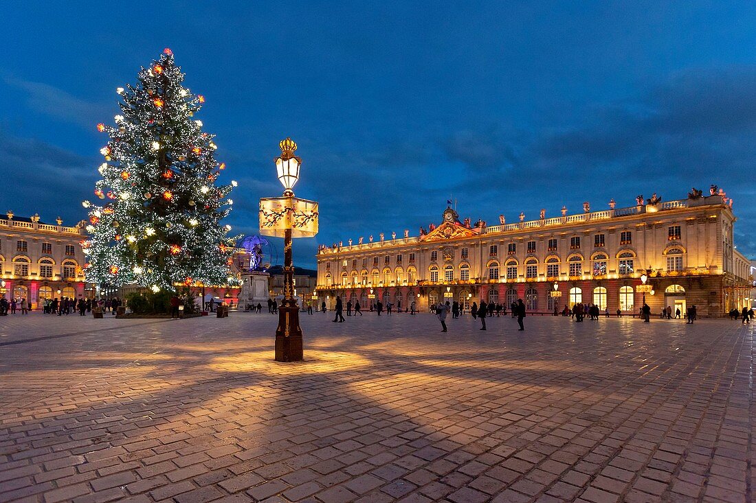 France, Meurthe et Moselle, Nancy, Stanislas square (former royal square) built by Stanislas Lescynski, king of Poland and last duke of Lorraine in the 18th century, listed as World Heritage by UNESCO