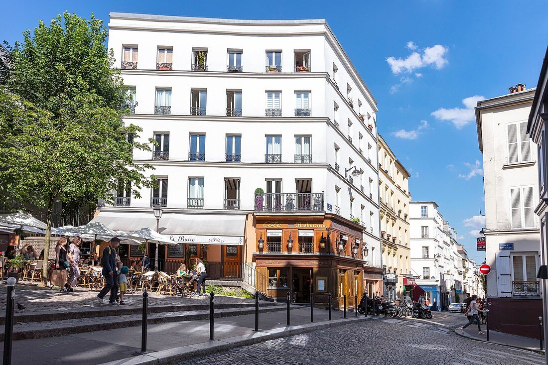 Frankreich, Paris, 18. Bezirk, Rue des Trois Frères