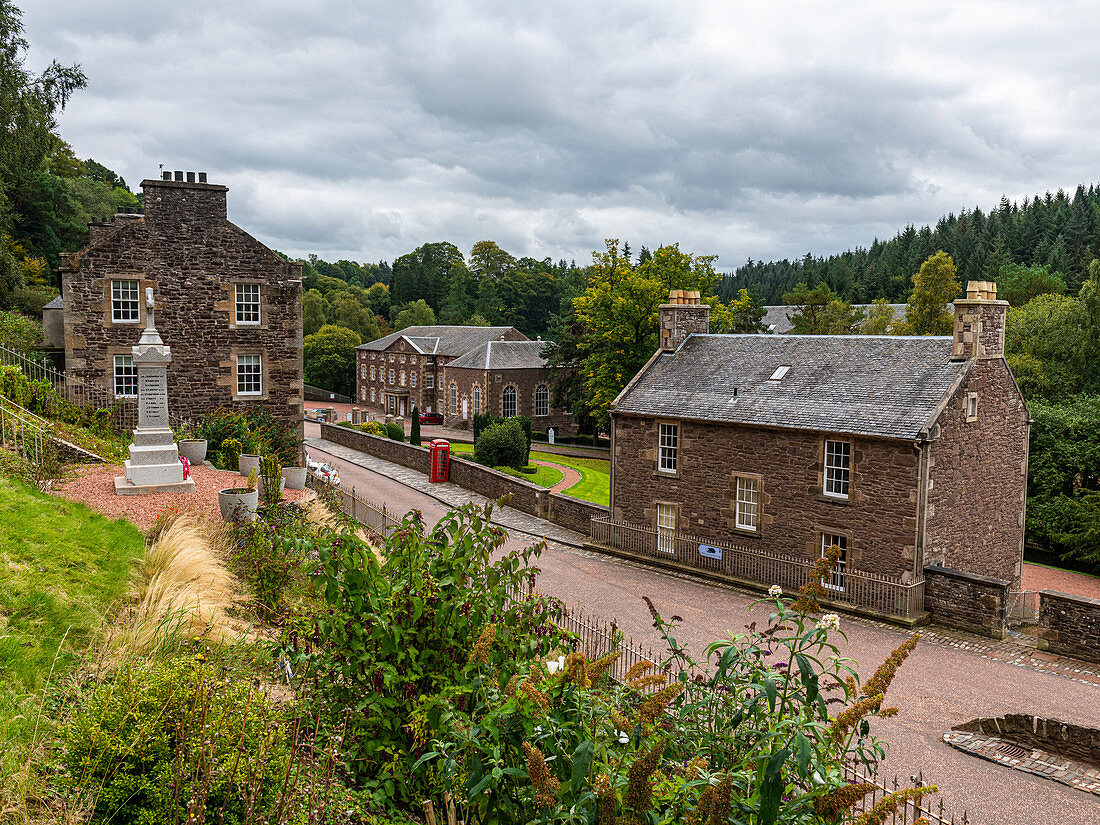 The industrial town of New Lanark, UNESCO World Heritage Site, Scotland, United Kingdom, Europe