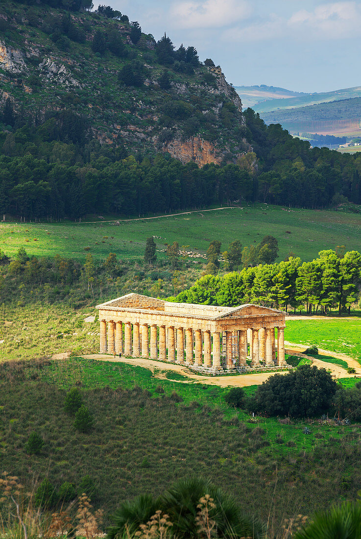 Segesta Tempel, Segesta, Sizilien, Italien