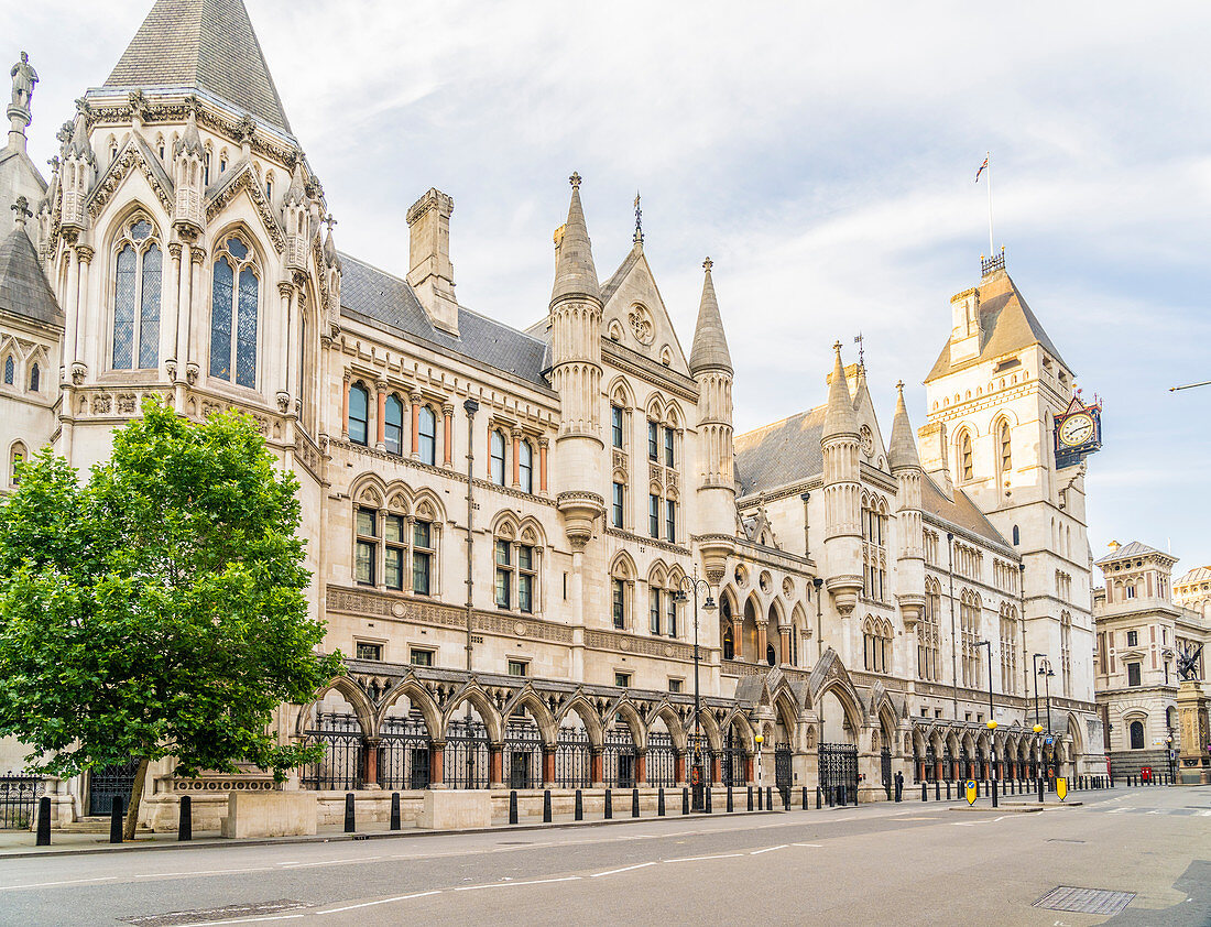 The Royal Courts of Justice in Holborn, London, England, United Kingdom, Europe