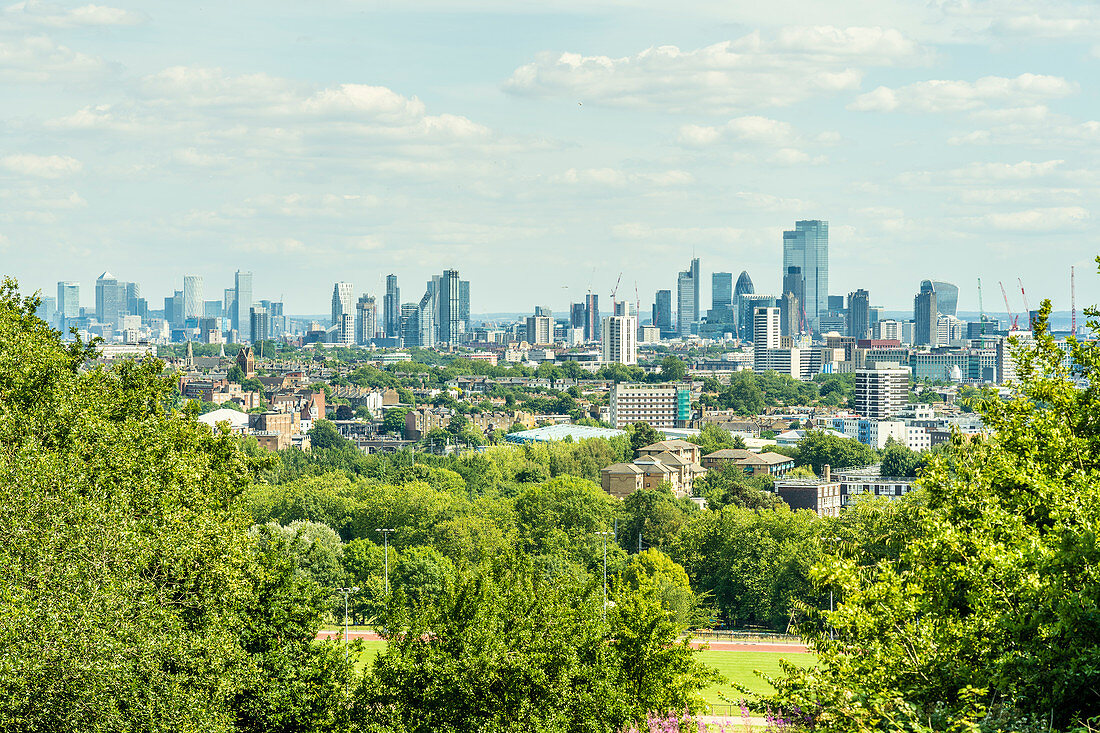 The view from Primrose Hill, London, England, United Kingdom, Europe