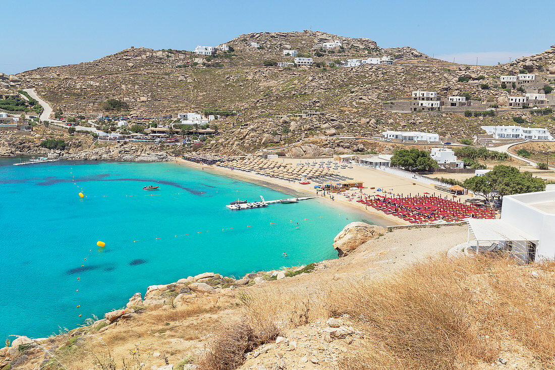 Super Paradise Beach, Mykonos, Cyclades Islands, Greek Islands, Greece, Europe