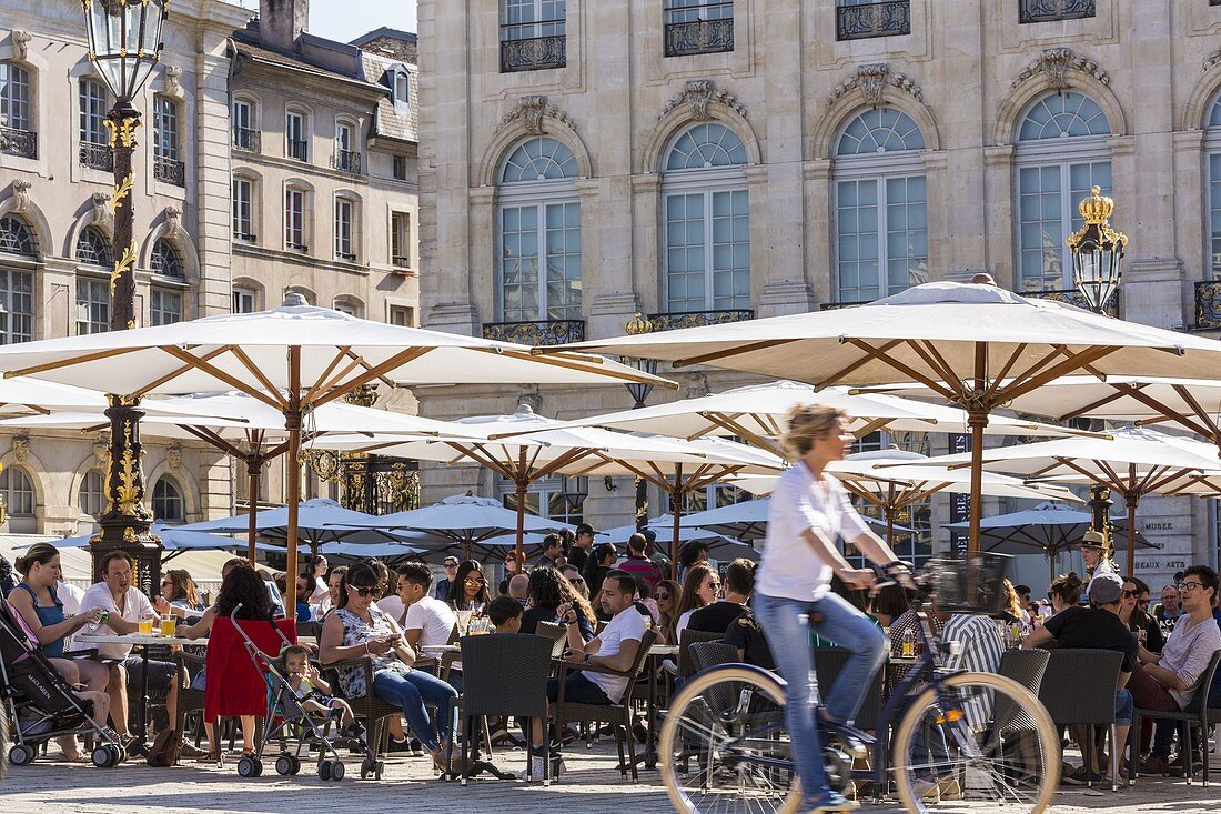 France, Meurthe et Moselle, Nancy, Place Stanislas or former Royal Place listed as World Heritage by UNESCO built by Stanislas Leszczynski king of Poland and last Duke of Lorraine in the 18th century