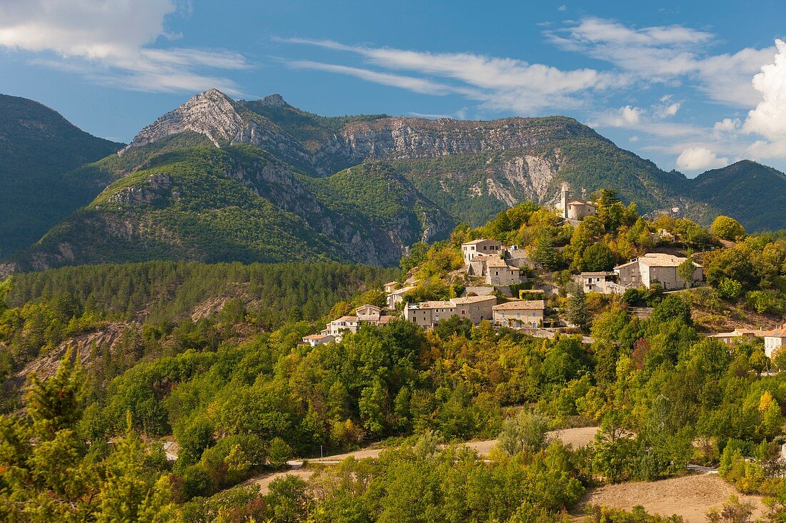 France, Drome, Oule Valley, Cornillac