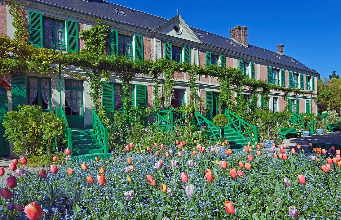 Frankreich, Eure, Giverny, Claude Monet-Stiftung, Claude Monets Haus und die Clos Normand-Gärten
